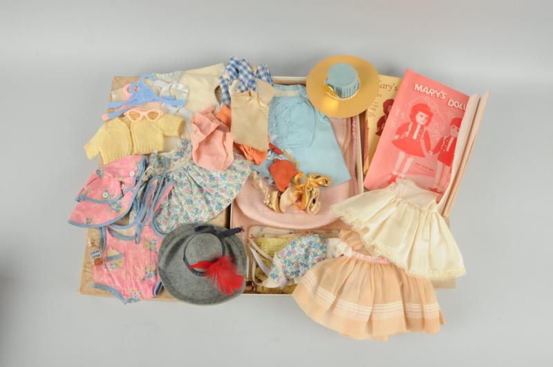 Appraisal: Lot Of 's Doll Clothes This lot includes numerous dresses