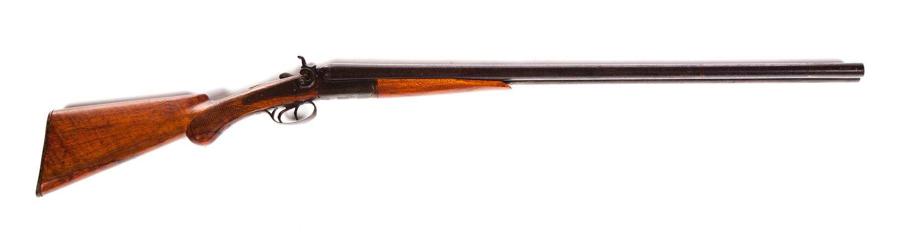 Appraisal: BELGIAN PERCUSSION SHOTGUN Second half- th century Walnut stock with