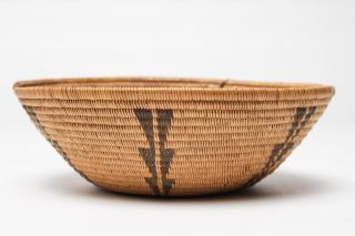 Appraisal: Antique Native American Tule River Woven Bowl American Indian antique