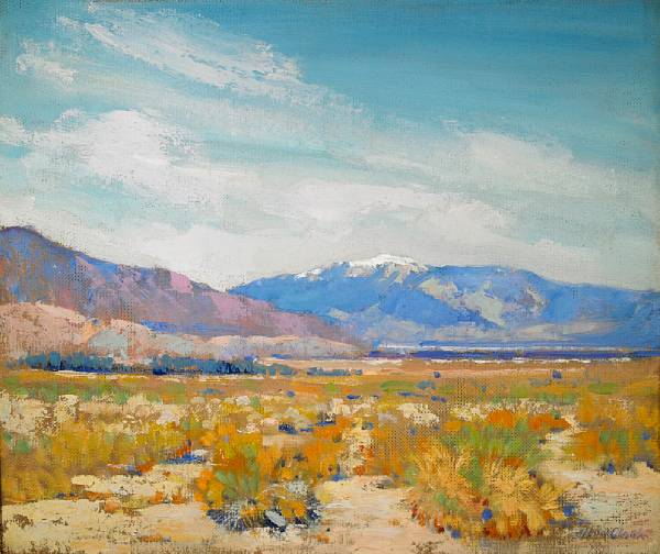 Appraisal: Alson Skinner Clark - Snow-capped Mountain Beyond the Desert signed