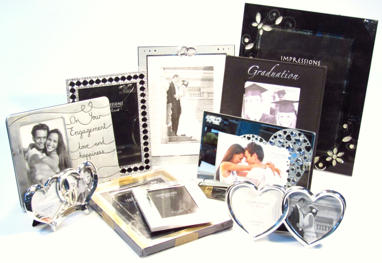 Appraisal: Various chrome plated and other photograph frames to include th