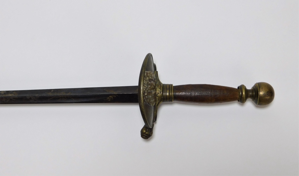 Appraisal: ATTRIB SIMON HELVIG NAPOLEONIC CREST FRENCH SABER France th CenturyBotanical