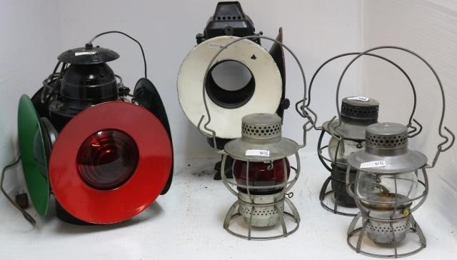 Appraisal: DRESSEL RAILROAD LANTERNS AND SWITCH LANTERNSTO INCLUDE NYCS BENT A