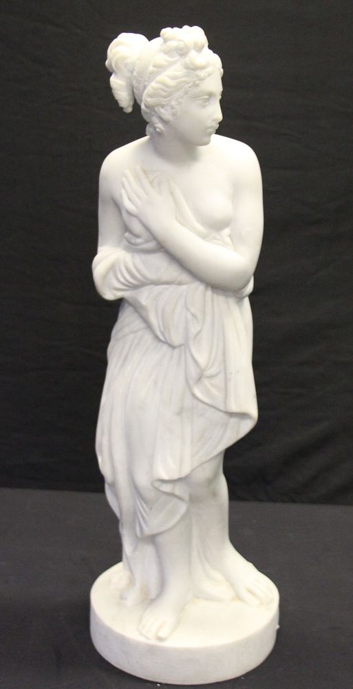 Appraisal: Menc Relli Signed Marble Sculpture Of A Beauty Signed on