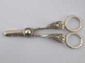 Appraisal: A pair of sterling silver grape scissors by James Dixon