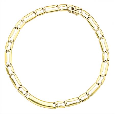 Appraisal: Gucci Handmade Kt ID Bracelet Style Choker Estimate -