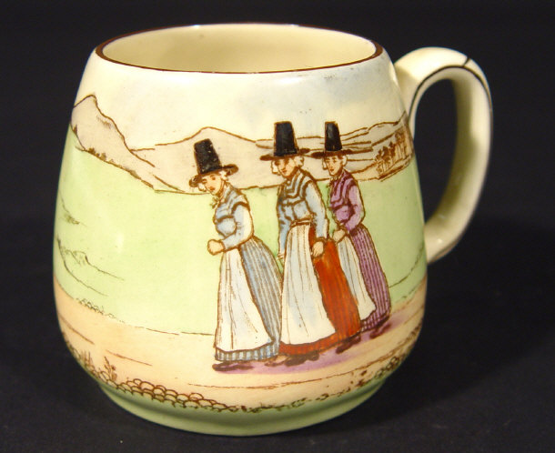 Appraisal: Doulton Seriesware mug hand coloured and transfer printed with Welsh