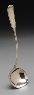 Appraisal: Southern Coin Silver Ladle Georgia mid th century fiddle and