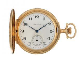 Appraisal: k -Color Gold Waltham Pocket Watch Waltham k -Color Gold