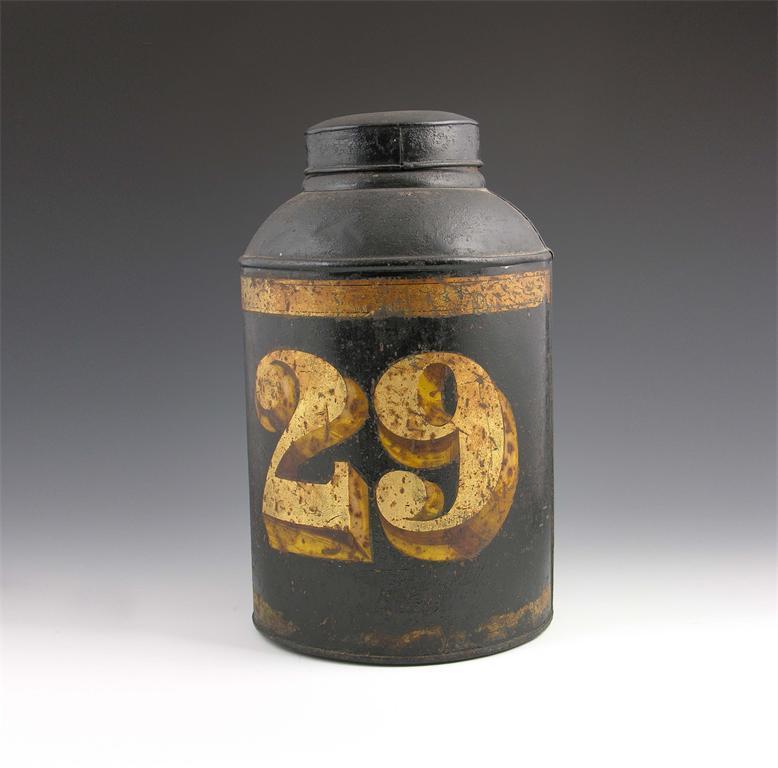 Appraisal: A th century tole tea canister