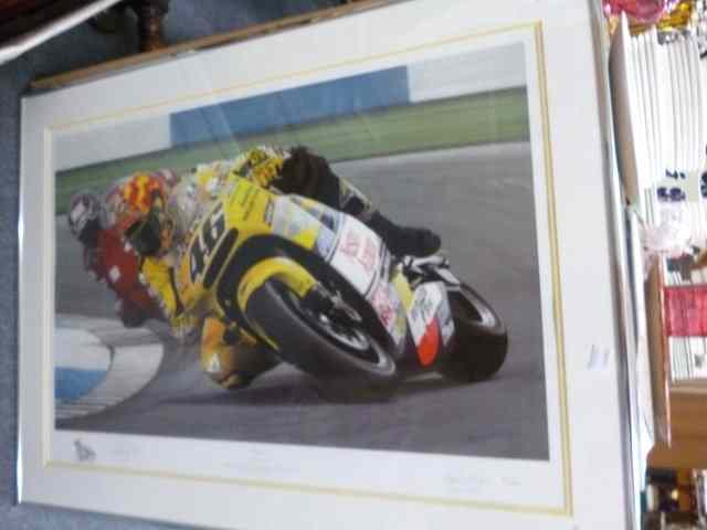 Appraisal: RAY GOLDSBROUGH TH CENTURY 'IL DOTTORE' PRINT of Valentino Rossi