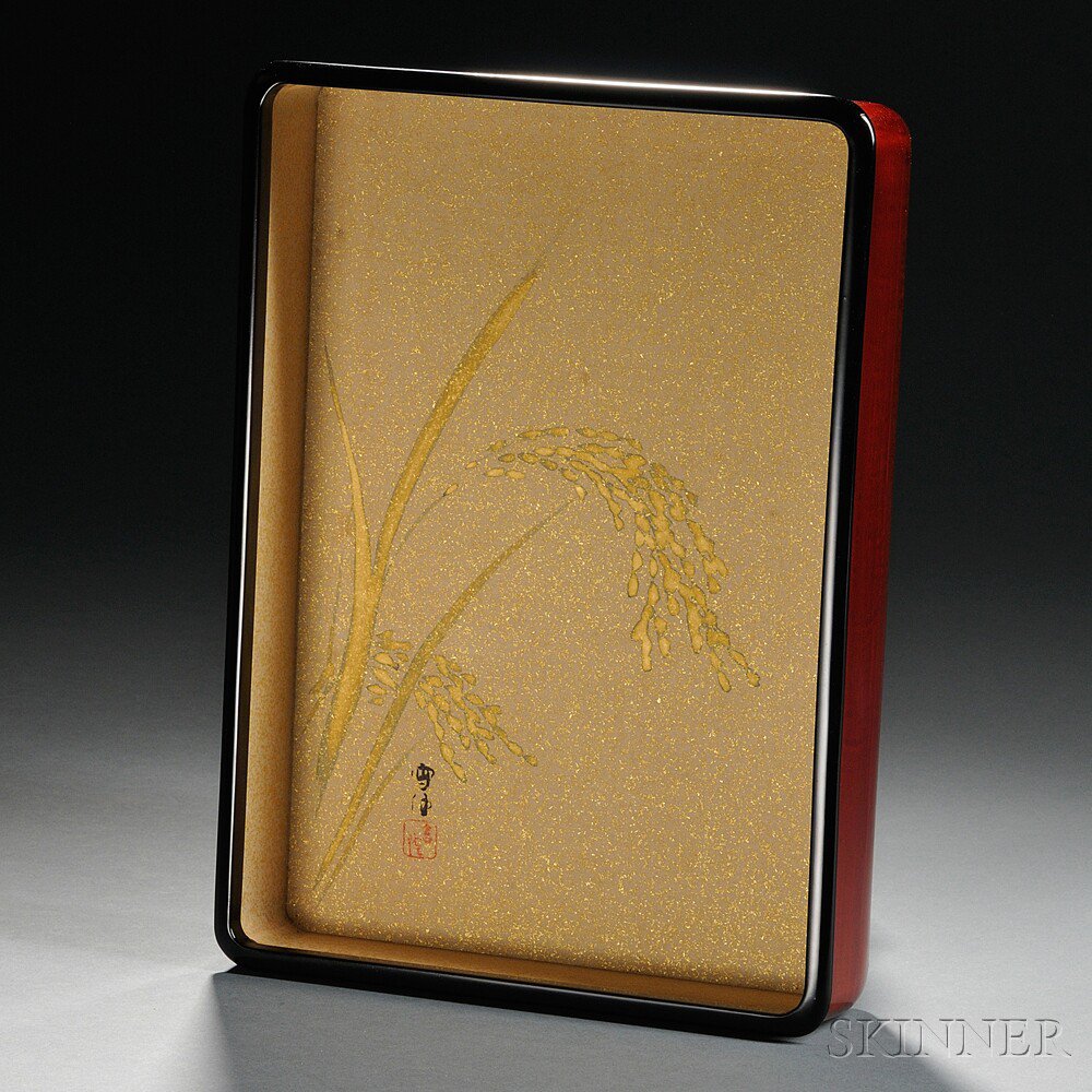 Appraisal: Lacquer Box by Kamisaka Sekka - Japan early th century