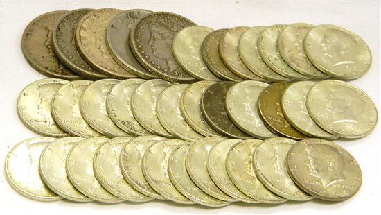 Appraisal: Group lot a Lot of circulated common US silver dollars