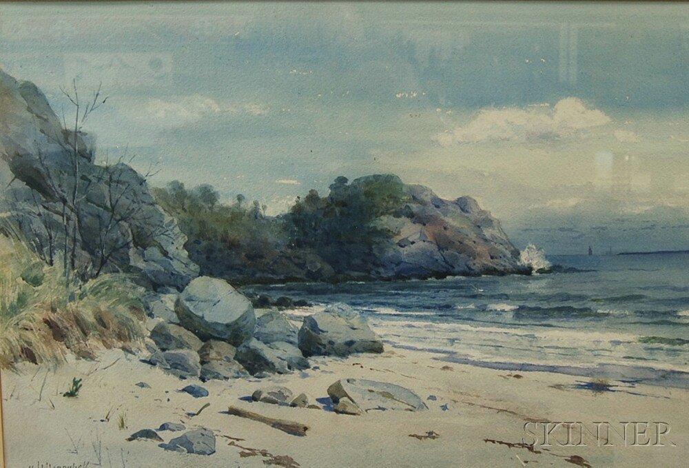 Appraisal: Melbourne Havelock Hardwick American - Coastal Scene Signed M H