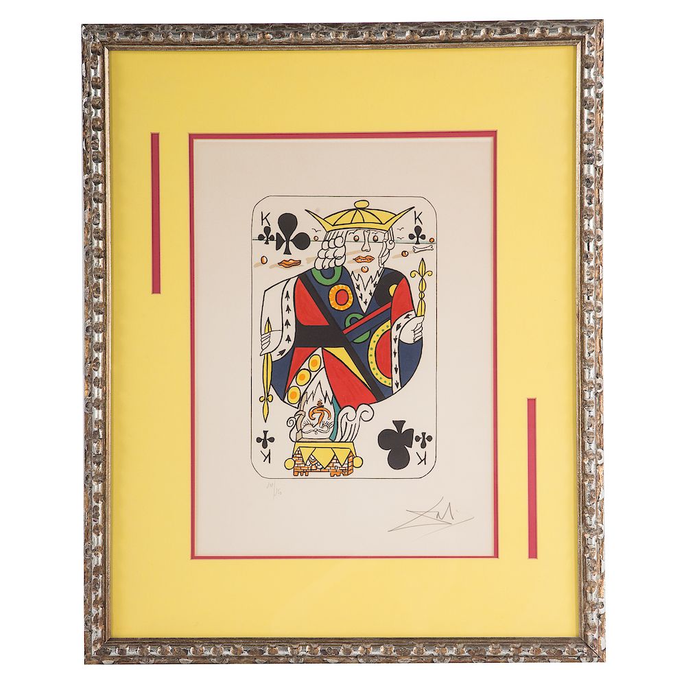 Appraisal: Salvador Dali King of Clubs Spanish - lithograph in colors