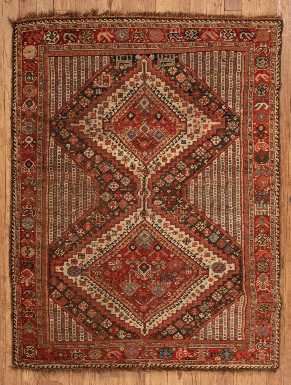 Appraisal: Qashqai Rug Southwest Persia c ft in x ft in