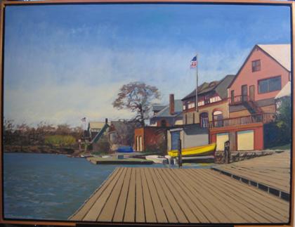 Appraisal: JOSEPH SWEENEY american b DOCKSIDE Signed and dated ' '