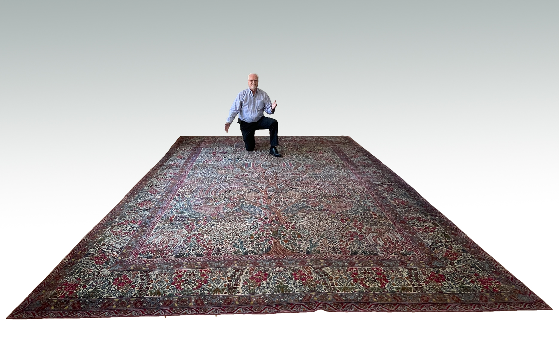 Appraisal: ESTATE ORIENTAL CARPET PERSIAN KIRMAN ' '' X ' ''