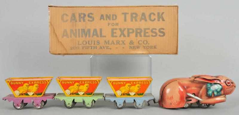 Appraisal: Tin Litho Marx Bunny Express Train Wind-Up Toy Description American