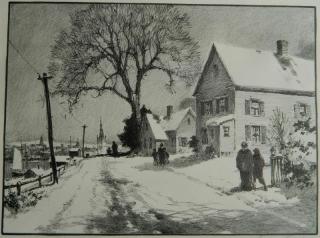 Appraisal: Gordon Grant lithograph Gordon Grant American - - ''First Snow''-