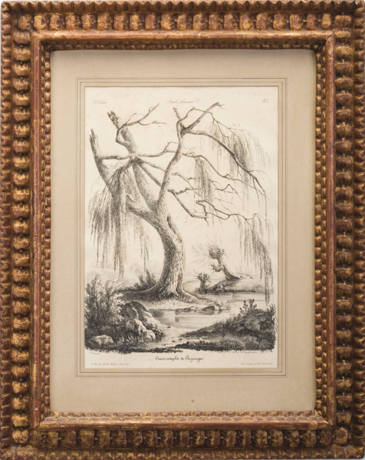 Appraisal: SET OF FIVE FRENCH ENGRAVINGS OF TREES BY BOISSEAU In