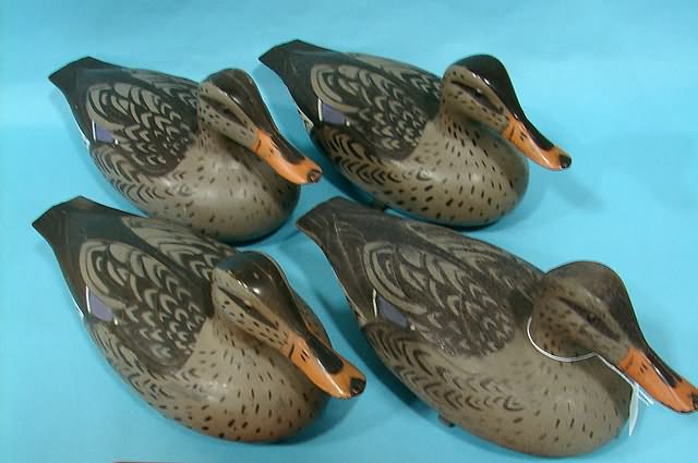 Appraisal: Group of plastic Mallard Hen decoys from Victor Woodstream