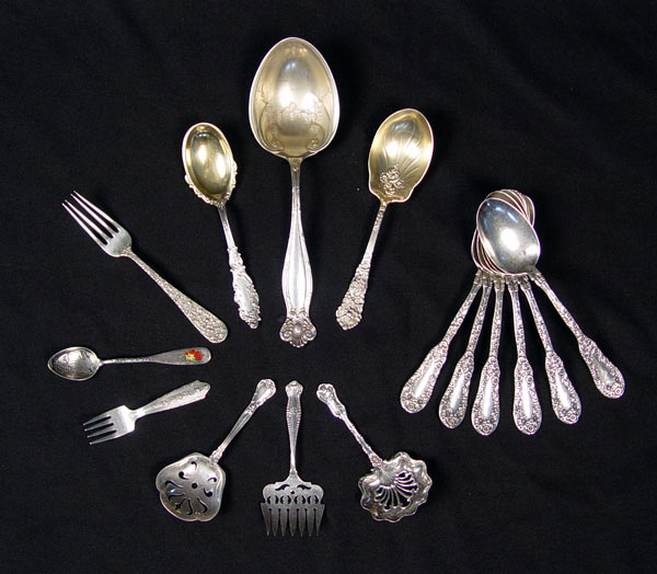 Appraisal: ESTATE COLLECTION OF STERLING FLATWARE pieces to include Dominck Haff