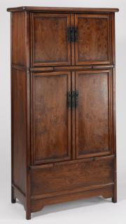 Appraisal: Chinese wooden compound cabinet h Chinese compound cabinet of rectangular