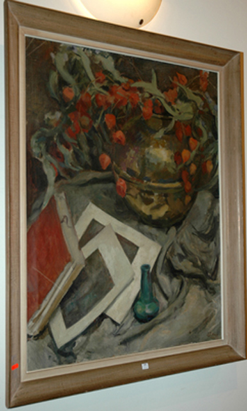 Appraisal: E HAYA STILL LIFE WITH ROSES OIL ON CANVAS