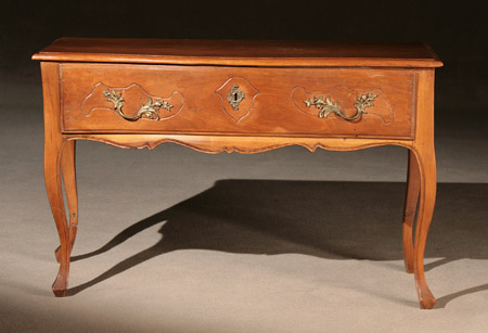 Appraisal: Louis XV Provincial Style Walnut Side Table First Quarter th