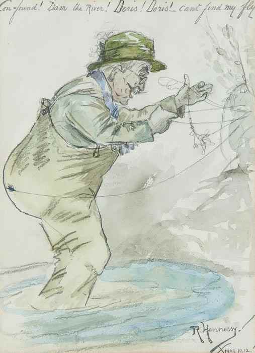 Appraisal: Caricature - A mixed group of angling related caricatures including