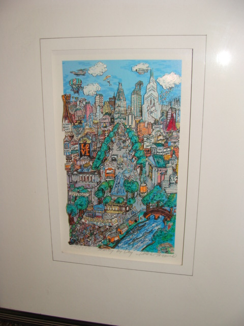 Appraisal: Charles Fazzino American b PHILLY BY DAY Mixed media in