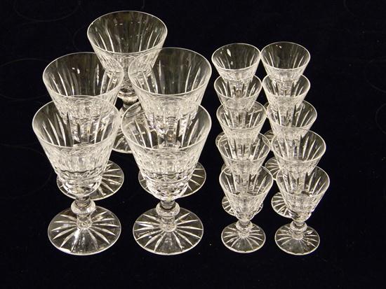 Appraisal: Waterford cut crystal fifteen pieces signed ten small footed glasses