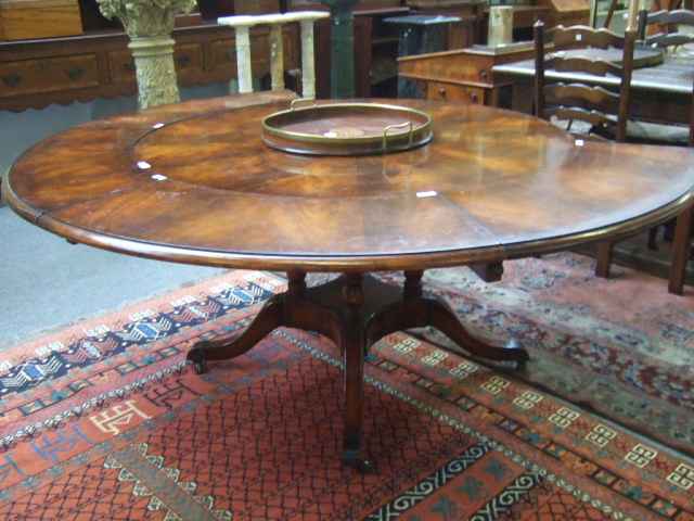 Appraisal: In the manner of JUPES a Regency style circular dining