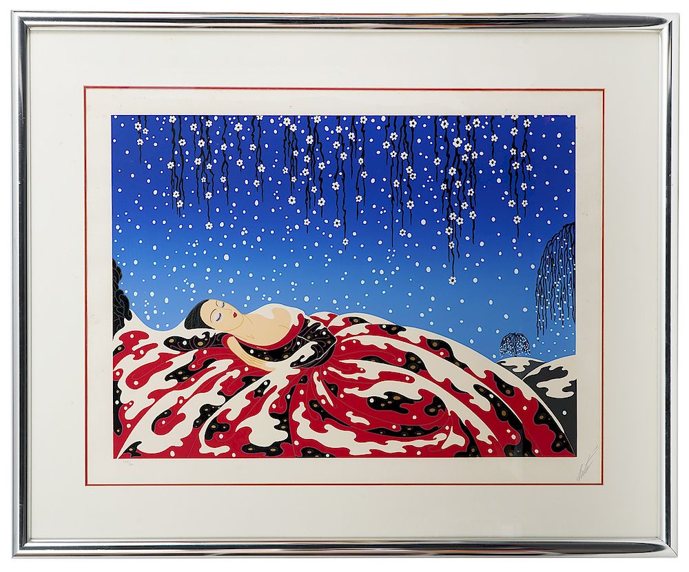 Appraisal: Erte Lithograph 'Sleeping Beauty' Romain de Tirtoff Erte France Russia