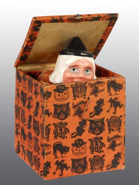 Appraisal: Halloween Witch Jack in the Box Toy Description Circa Japanese