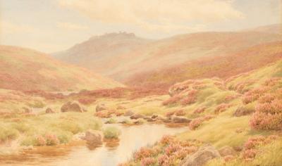 Appraisal: Bertram Morrish fl circa Dartmoor signed watercolour cm x cm