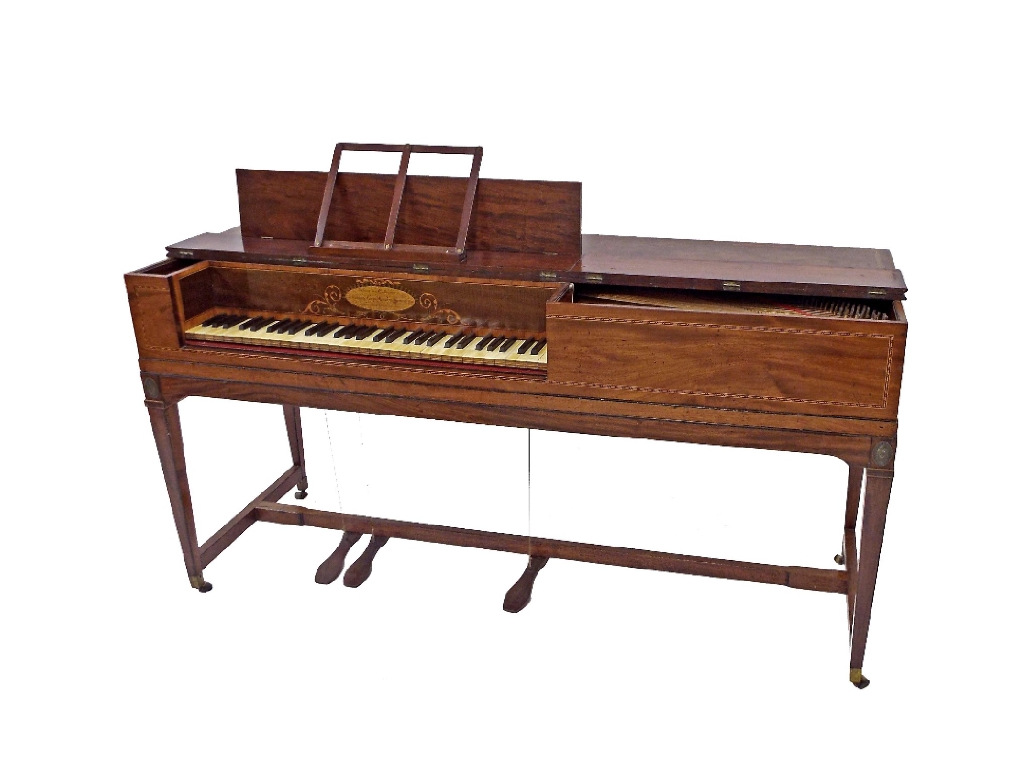 Appraisal: Square piano by Schoene and Co London the case of