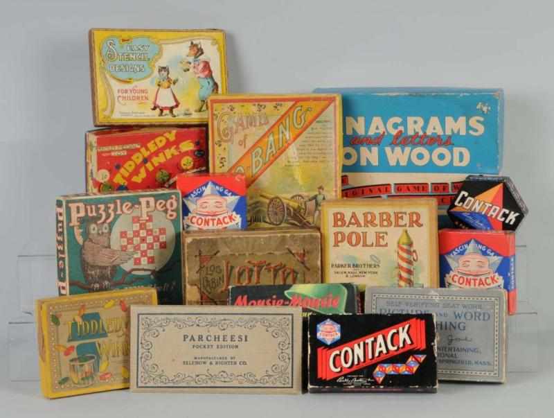 Appraisal: Lot of Children's Games Description Includes Barber Pole two Contack