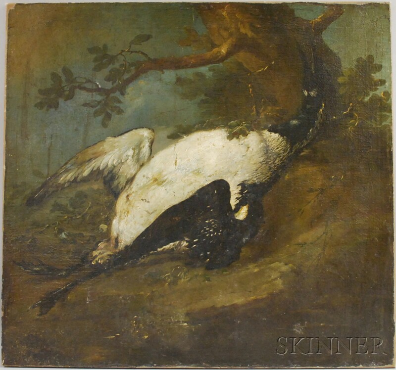 Appraisal: Dutch School th Century Dead Loon or Goose in a