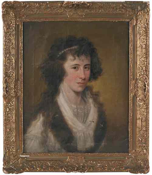 Appraisal: Attributed to James Peale American - oil on canvas portrait