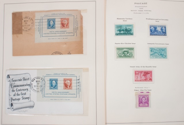 Appraisal: Collection of United States postage stamps -' mint with a