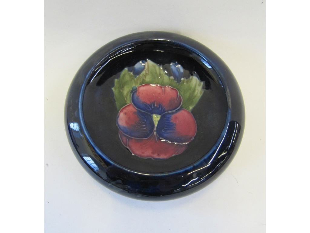 Appraisal: Moorcroft Pansy pin dish