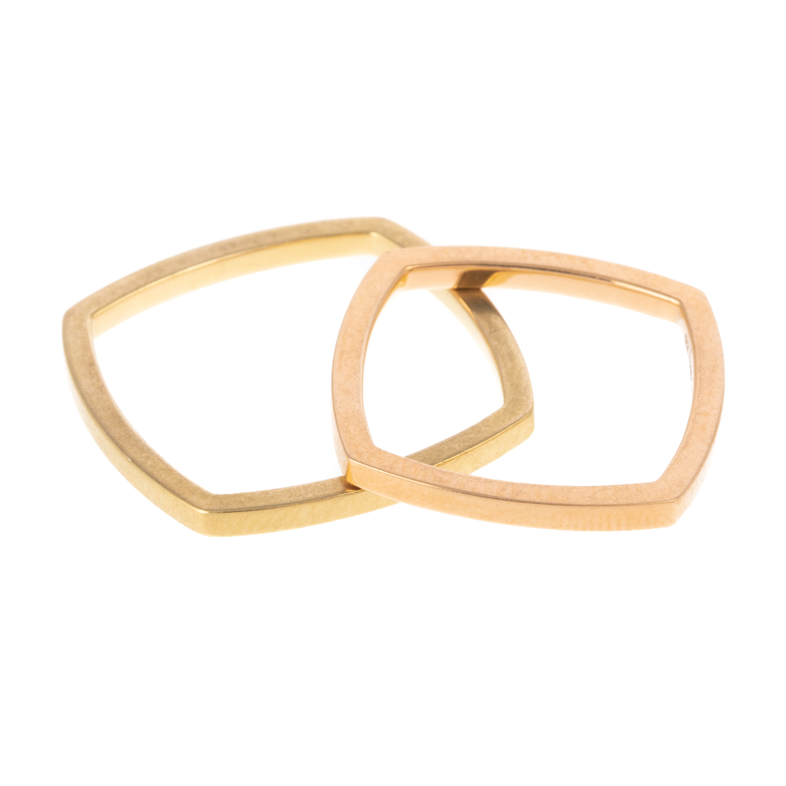 Appraisal: TWO TIFFANY CO K BANDS BY FRANK GEHRY K rose