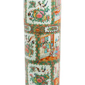 Appraisal: A Chinese Famille Rose Umbrella Stand Late th to Early