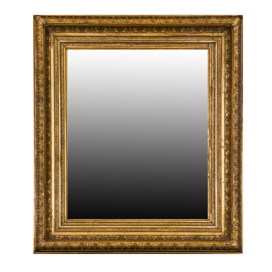 Appraisal: A LARGE AESTHETIC STYLE GILTWOOD MIRROR A Large Aesthetic style