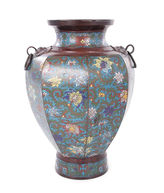 Appraisal: Chinese cloisonne vase early th century H W Provenance Estate