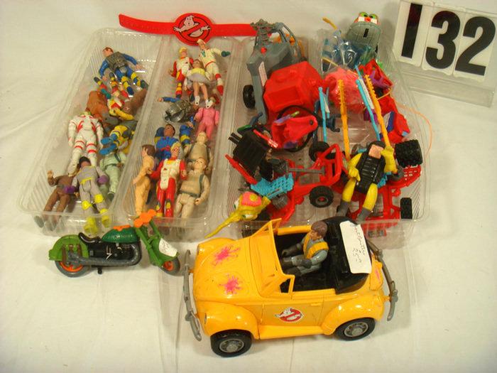 Appraisal: Ghost Busters Lot Figures Vehicles All used but in good