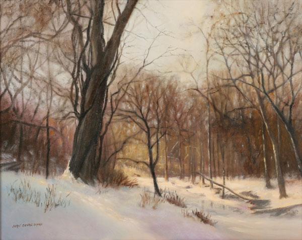 Appraisal: Jean Coval Garro American b Winter Solstice oil on canvas