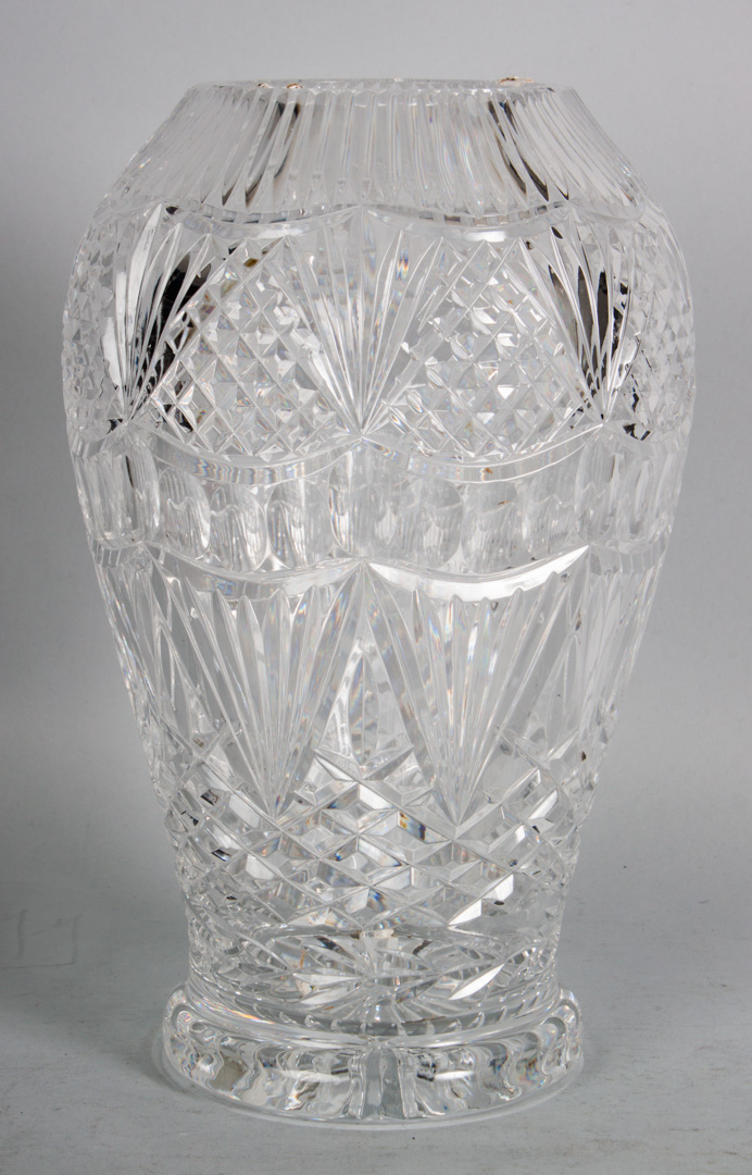 Appraisal: Waterford crystal footed vase in H